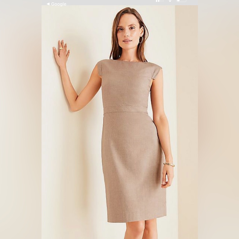 NWT Ann Taylor Boatneck dress in Melange sz 10